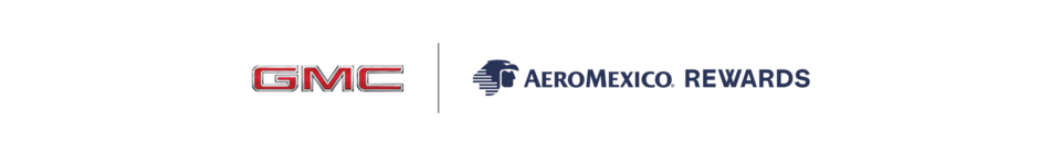 Logotipos de GMC y Aeroméxico Rewards