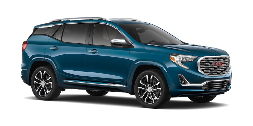 GMC Terrain 2019 camioneta familiar color azul báltico