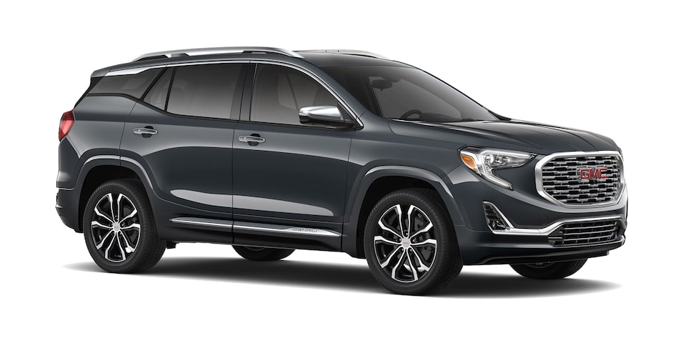 GMC Terrain 2019 camioneta familiar color gris basalto metálico