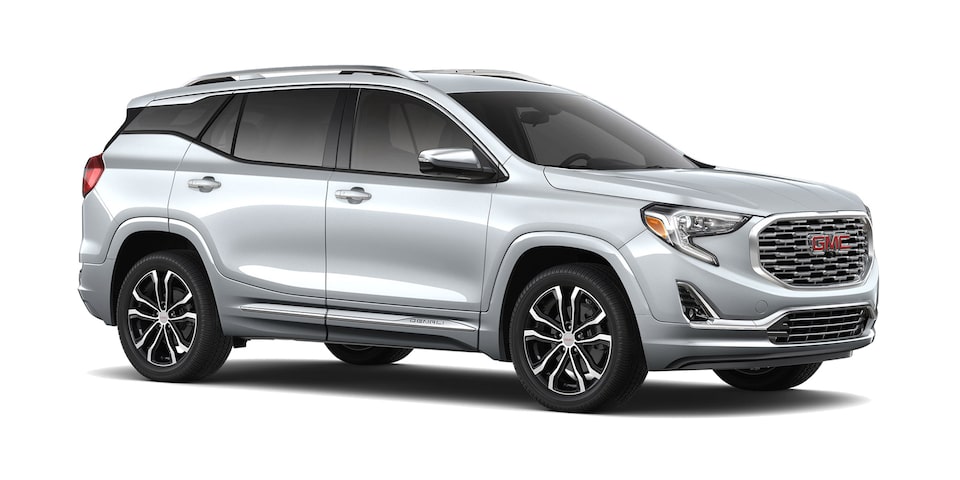 GMC Terrain 2019 camioneta familiar color plata brillante