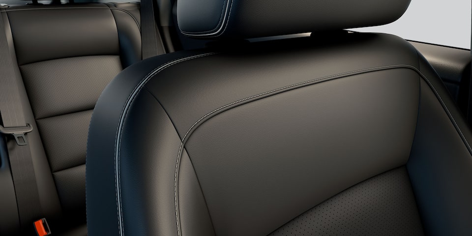 GMC Terrain 2019 camioneta familiar con asientos delanteros de piel de cubo con redes para portar objetos en respaldo