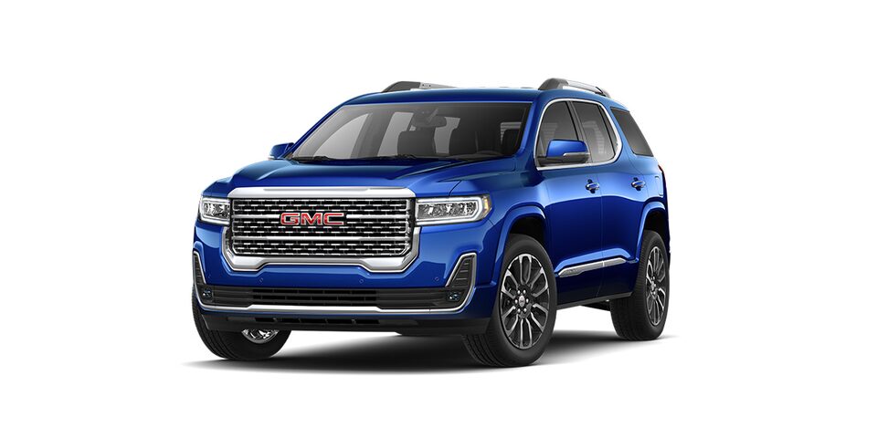 GMC Acadia 2023, SUV de lujo en color Opulent Blue Metallic