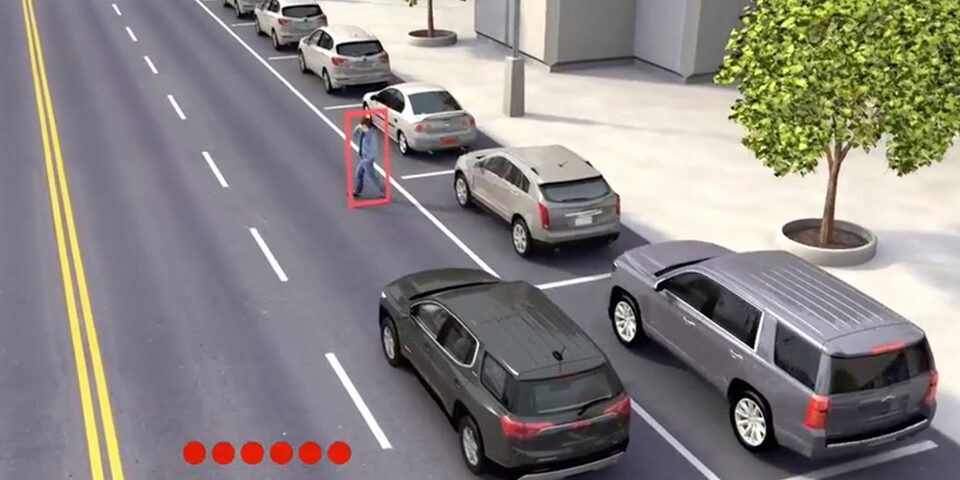 GMC Acadia 2023 con sensor de detección de peatones