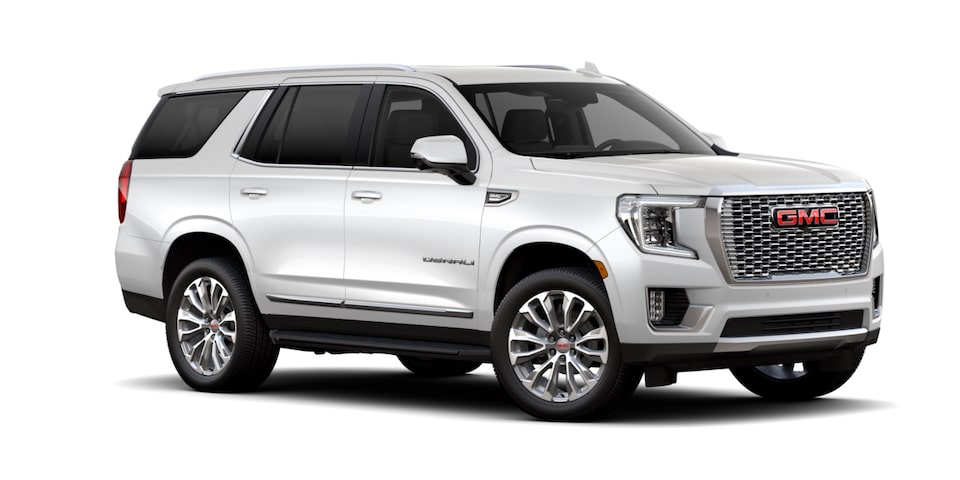 GMC Yukon 2023, camioneta lujosa en color Abalone White