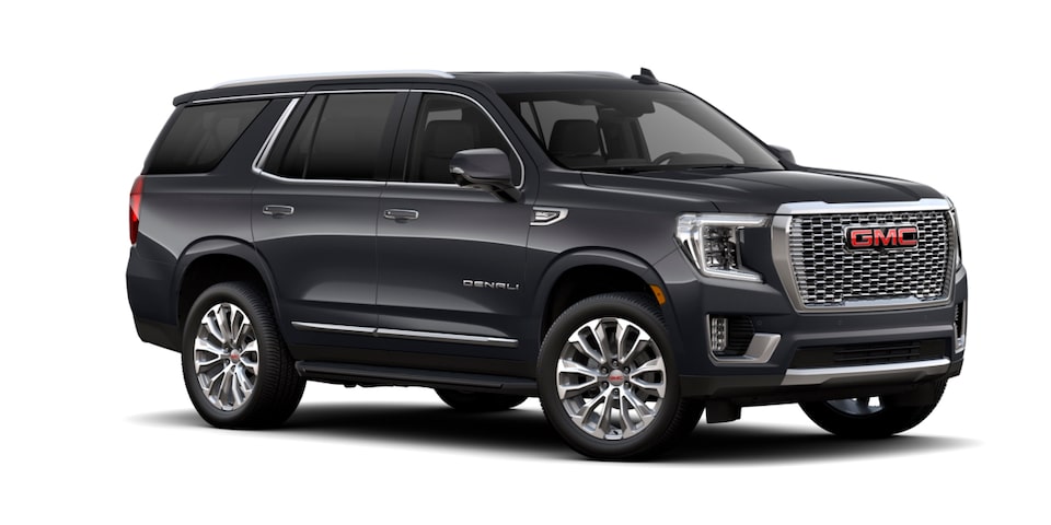 GMC Yukon 2023, camioneta lujosa en color Gray Rush Metallic