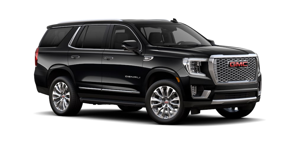 GMC Yukon 2023, camioneta lujosa en color Black Raven