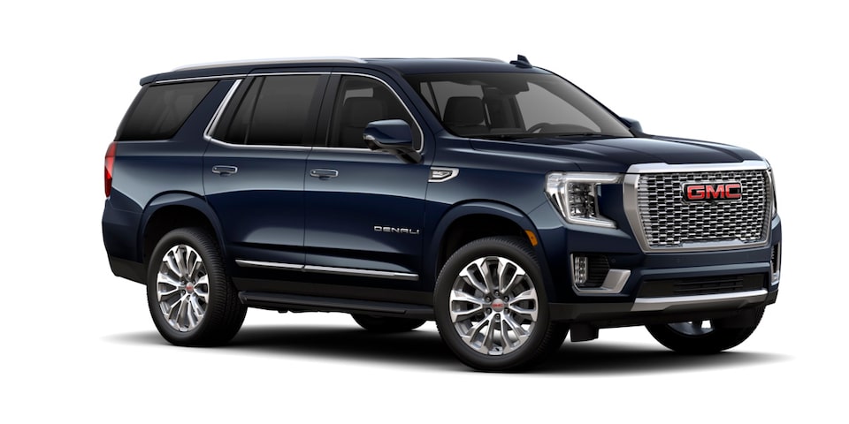 GMC Yukon 2023, camioneta lujosa en color Darkmoon Blue Metallic