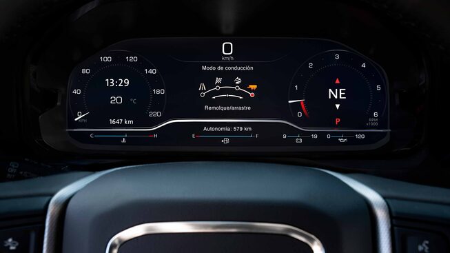 Clúster de información a color de 12 pulgadas reconfigurable en tu camioneta lujosa, GMC Yukon 2023