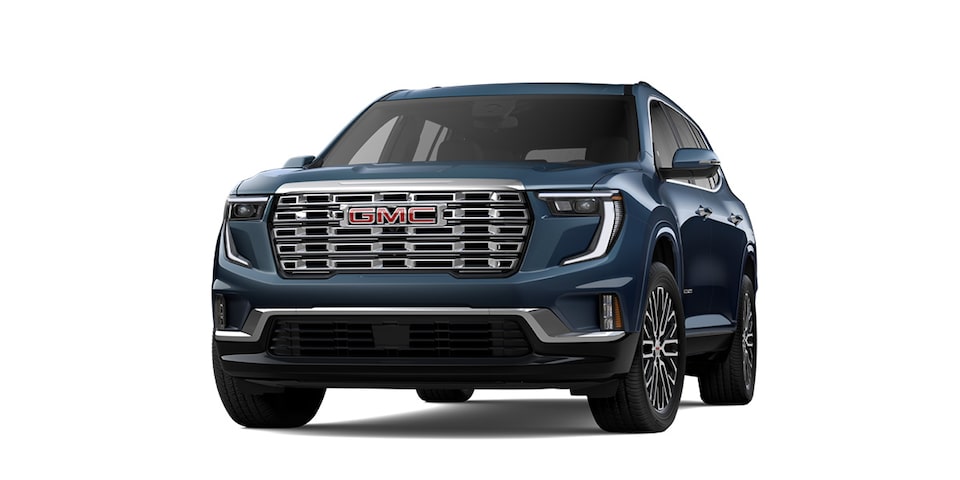 Nueva GMC Acadia 2024, SUV de tres filas de asientos en color Cosmonaut Metallic