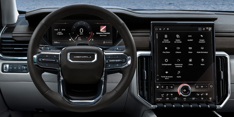 Infoentretenimiento en tu GMC Acadia 2025, camioneta de 7 pasajeros