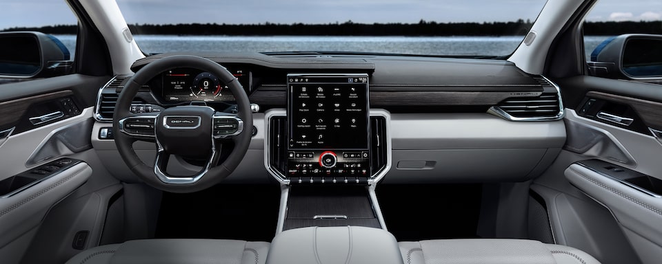  Confortable, espacioso y con detalles premium. Así es el interior de GMC Acadia 2025, camioneta para 7 pasajeros