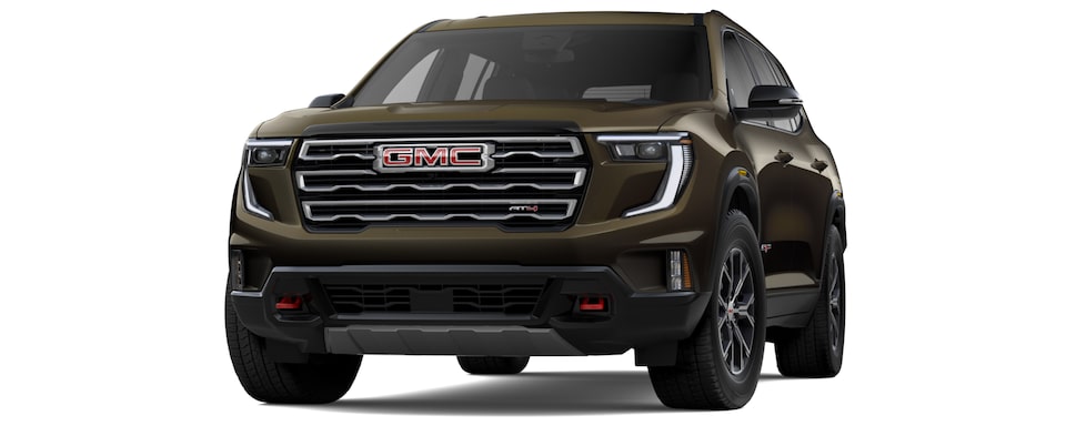 Renovado diseño exterior de tu SUV de 3 filas de asientos, GMC Acadia AT4 2025