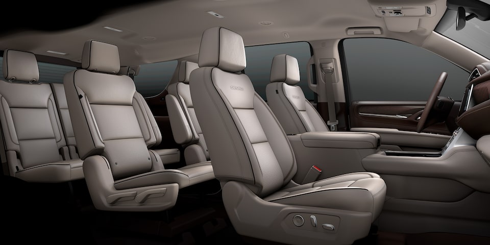 Gran espacio interior de GMC Yukon 2024, SUV grande