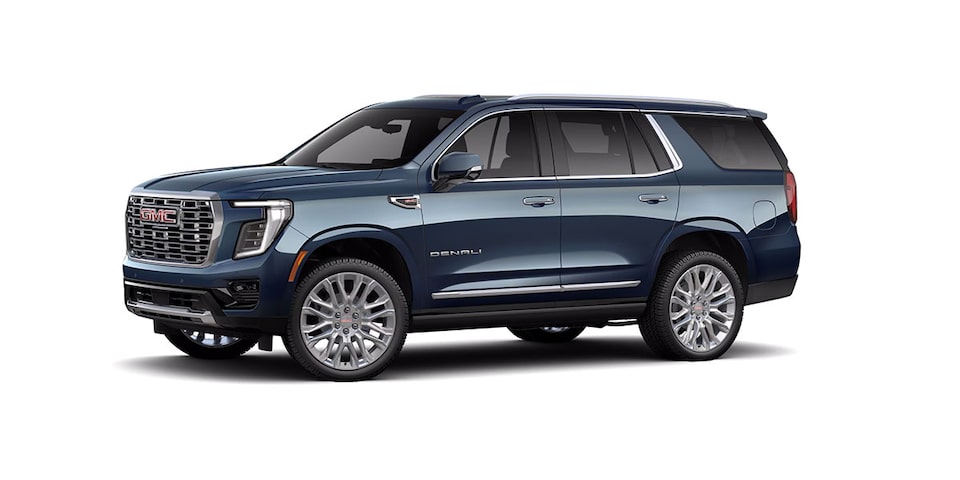 Nueva GMC Yukon 2025 versión Denali, SUV grande premium color Cosmonaut Metallic