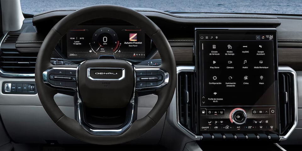 Infoentretenimiento GMC en tu Acadia 2026, camioneta de 3 filas