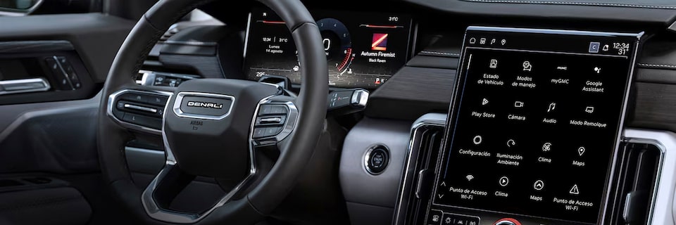 Conectividad de GMC Acadia 2026, camioneta de 7 pasajeros