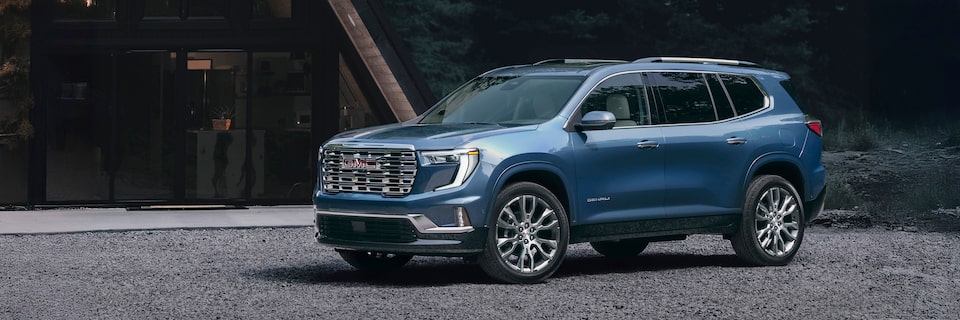 Características exteriores de GMC Acadia 2026, camioneta para 7 pasajeros