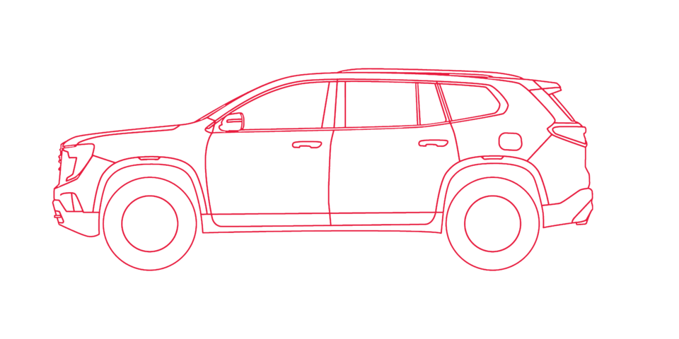 Dimensiones de GMC Acadia 2026, camioneta de 7 pasajeros