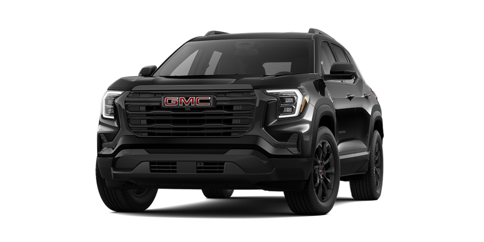 Nueva GMC Terrain 2026, camioneta SUV premium versión Black Edition color Black Meet Keetle Metallic