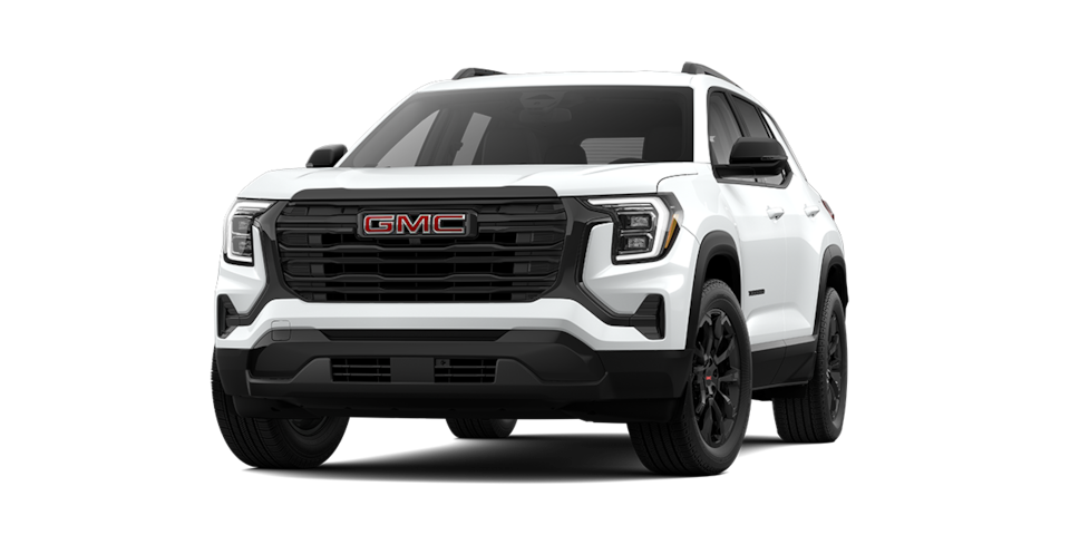 Nueva GMC Terrain 2026, camioneta SUV premium versión Black Edition color Summit White