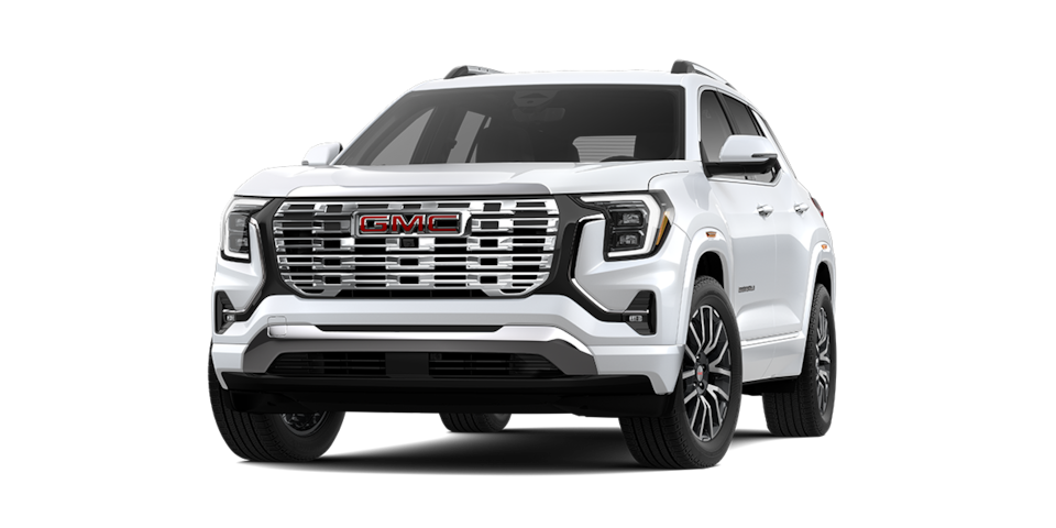 Nueva GMC Terrain 2026, camioneta SUV premium versión Denali color Polar White
