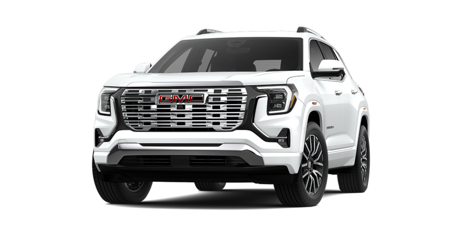 Nueva GMC Terrain 2026, camioneta SUV premium versión Denali color Summit White