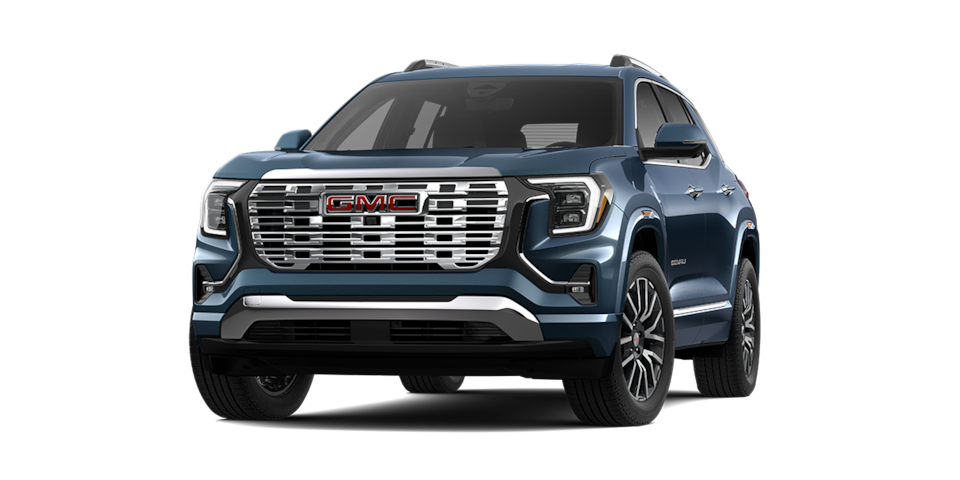 Nueva GMC Terrain 2026, camioneta SUV premium versión Denali color Cosmonaut Metallic
