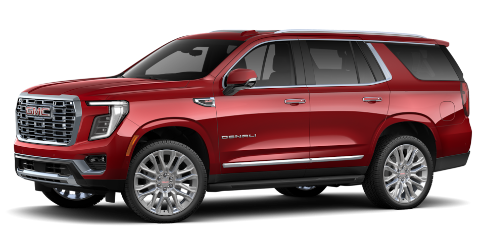 GMC Yukon 2026 en color radiant red metallic