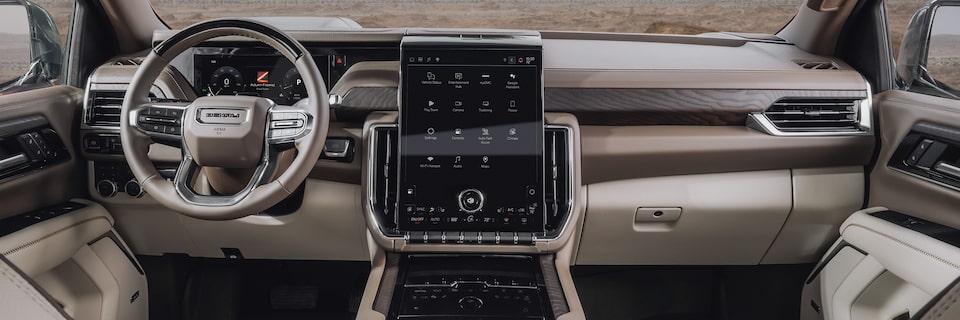 Galería de características interiores de GMC Yukon 2026, SUV grande premium 