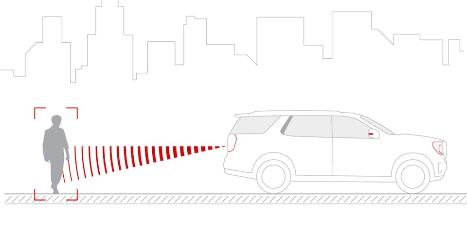 Alerta de peatones trasera en GMC Yukon 2026