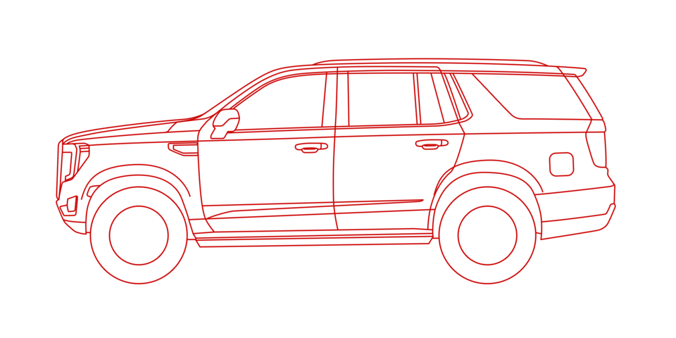 Dimensiones de GMC Yukon 2026, SUV grande premium