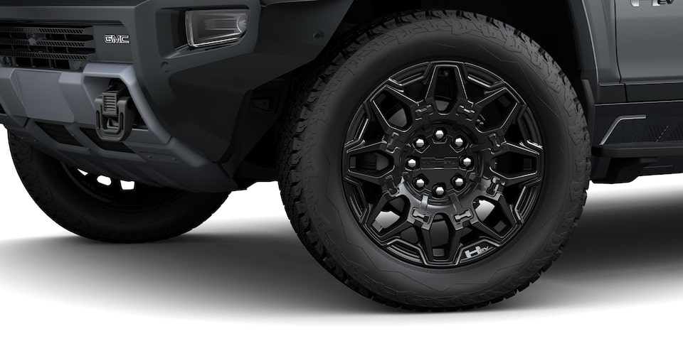 Rines de aluminio de 18" en negro brillante para la nueva GMC Hummer EV versión pickup