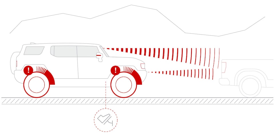 Alerta de colisión frontal equipada en tu nueva GMC Hummer EV pickup eléctrica