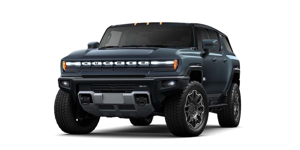 Nueva GMC Hummer EV, SUV eléctrica en color Graphite Blue Metallic