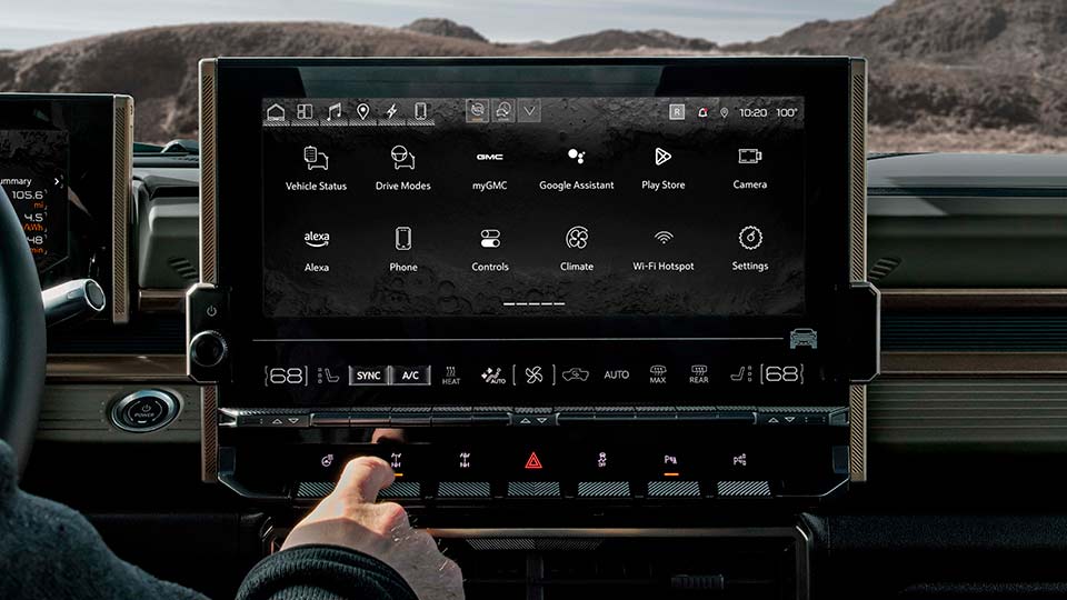 GMC Hummer EV suv eléctrica que permite recuperar energía sosteniendo la paleta Regen On Demand