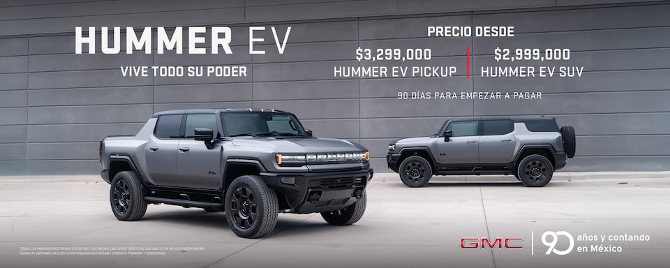 GMC Hummer EV, poder 100% eléctrico con hasta 505 km de autonomía para dominar todo tipo de terreno.