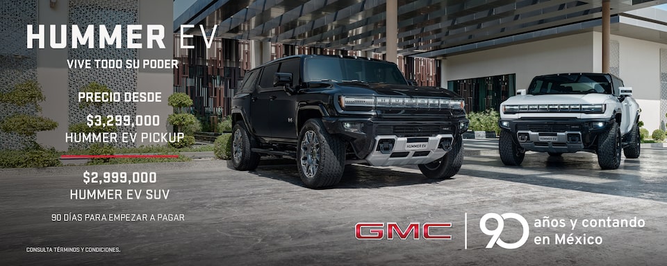 GMC Hummer EV, poder 100% eléctrico con hasta 505 km de autonomía para dominar todo tipo de terreno.