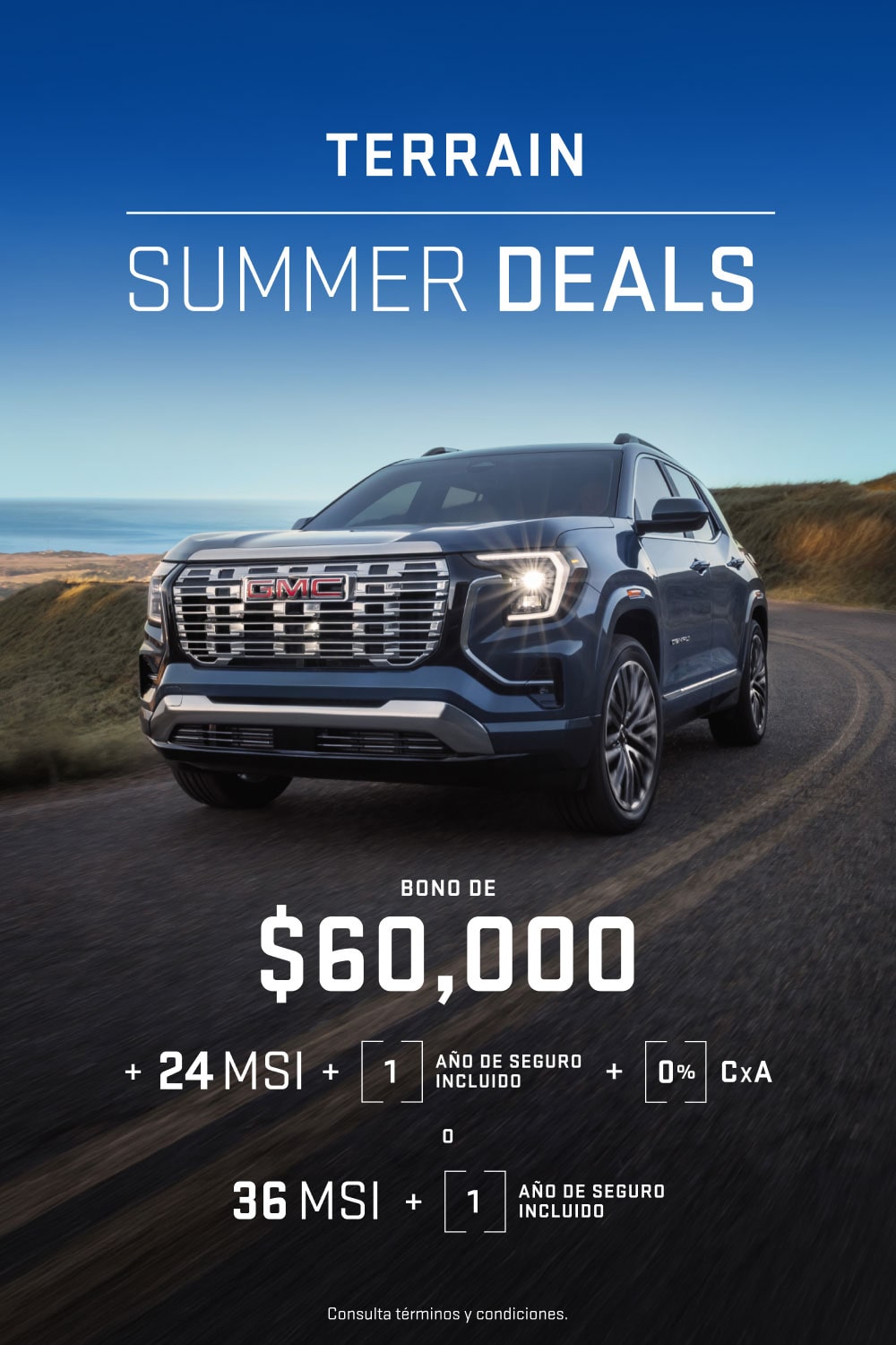 Estrena tu GMC Terrain en Summer Deals