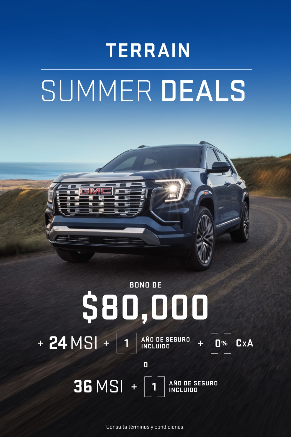 Estrena tu GMC Terrain en Summer Deals