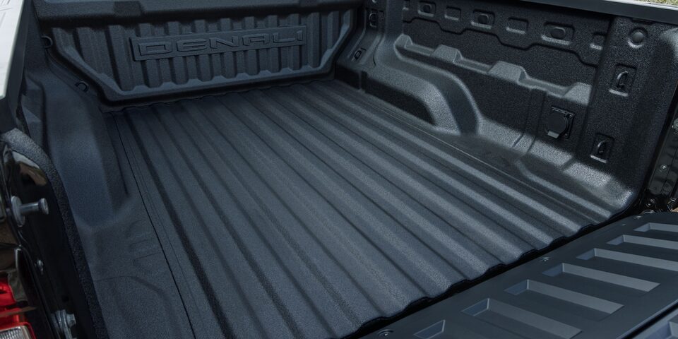 Caja de carga de la nueva GMC Canyon 2023, pickup mediana