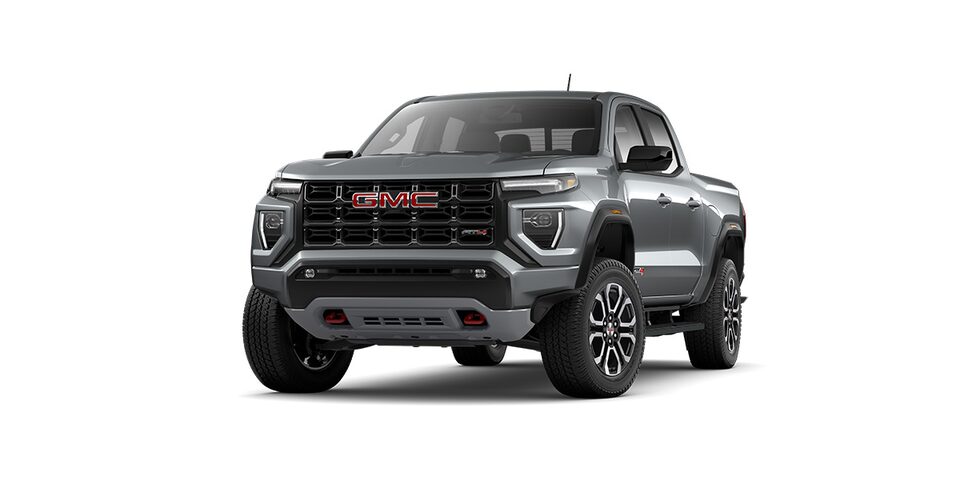 GMC Canyon 2024 AT4, pickup mediana color sharkskin metallic