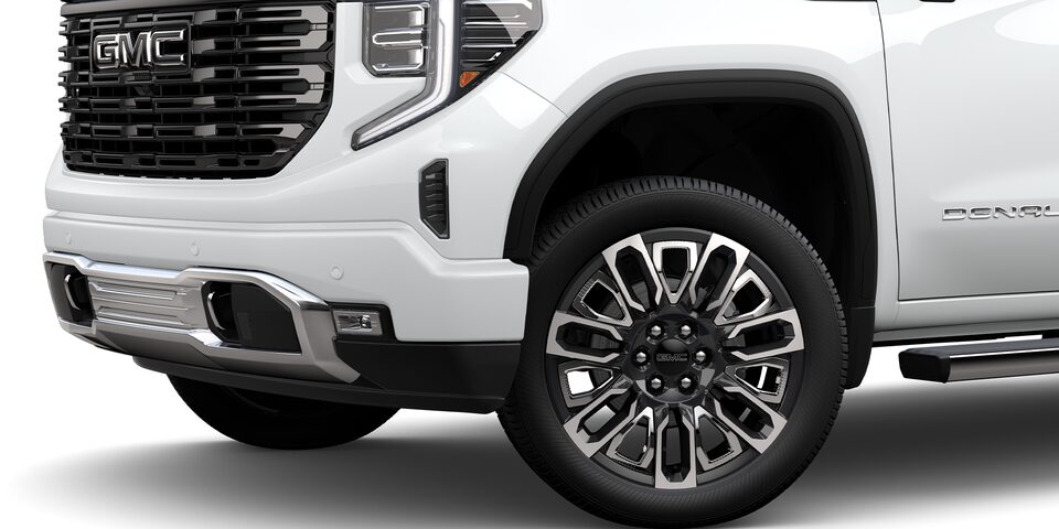 Mejor diseño exterior para GMC Sierra 2024, pickup 4x4 con rines de 22 pulgadas