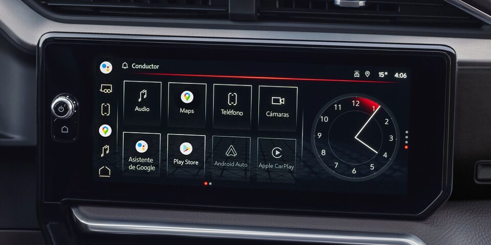 Innovador sistema de infoentretenimiento de 13.4 pulgadas integrado en tu pickup 4x4, GMC Sierra 2024