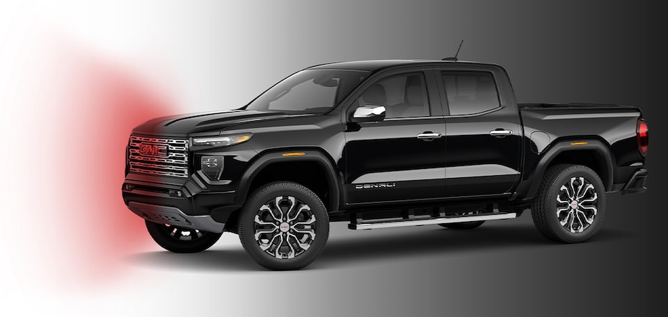 GMC Canyon con alerta de detección de peatones y ciclistas