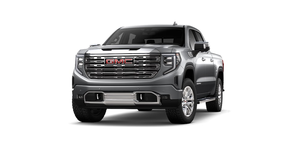 Pickup 4x4 premium GMC Sierra 2025 en color sharksin metallic