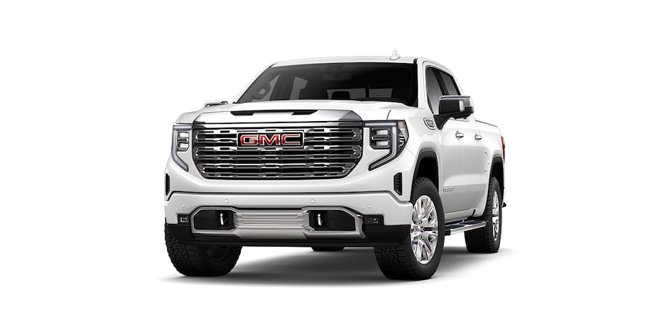 Pickup 4x4 premium GMC Sierra Denali 2025 en color abalone white tricoat