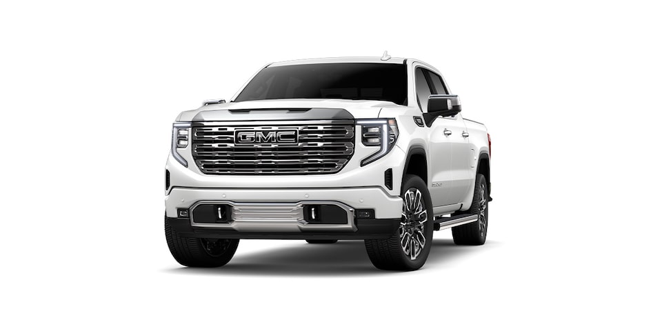 Pickup 4x4 premium GMC Sierra 2025 en color abalone white tricoat