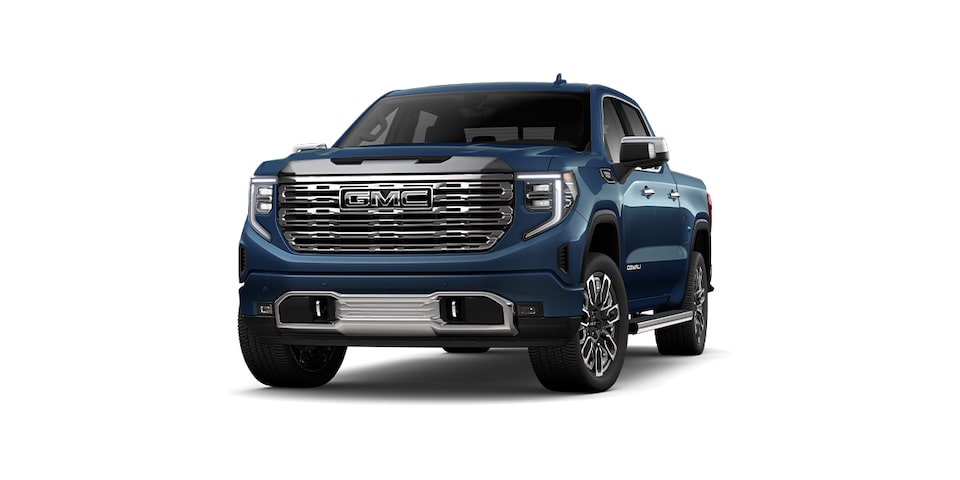 Pickup 4x4 premium GMC Sierra 2025 en color moon metallic