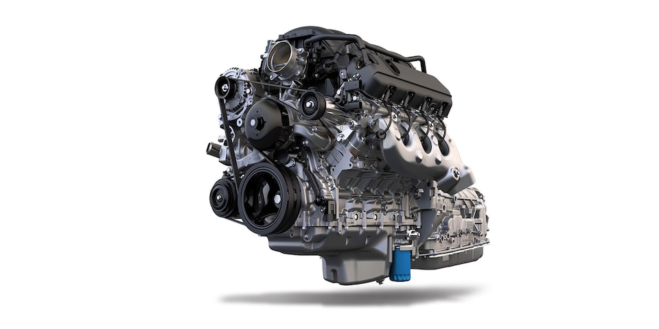 Motor V8 con 425 caballos de fuerza de GMC Sierra 2025