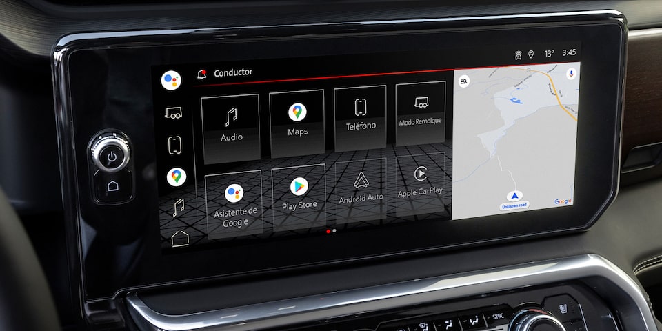 Sistema de infoentretenimiento de 13.4 pulgadas en tu GMC Sierra 2025